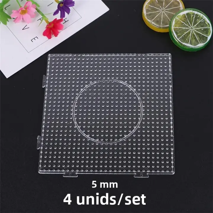 4PCS De Cuentas De Fusión Transparentes 2.6mm/5mm Para Tablero De Clavos Cuadrado Grande Para DIY Material De Plantilla De Derretimiento - 1