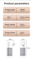 Dispensador De Jabón Líquido USB Con Sensor Táctil Y Pantalla De Temperatura Máquina De Espuma Para Equipo De Baño - details 12