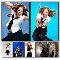 Póster Self-adhesivo De Cantante Pop Rock Avril Lavigne Moda Para Decoración De Pared De Café Barra Habitación Material Papel Impermeable Estilo Moderno - details 1