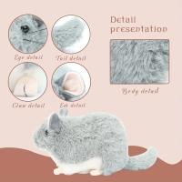 Juguete De Peluche Kawaii 32cm Simulación Realista De Chinchillidae Rata De Peluche Suave Para Niños Regalo De Cumpleaños - details 5
