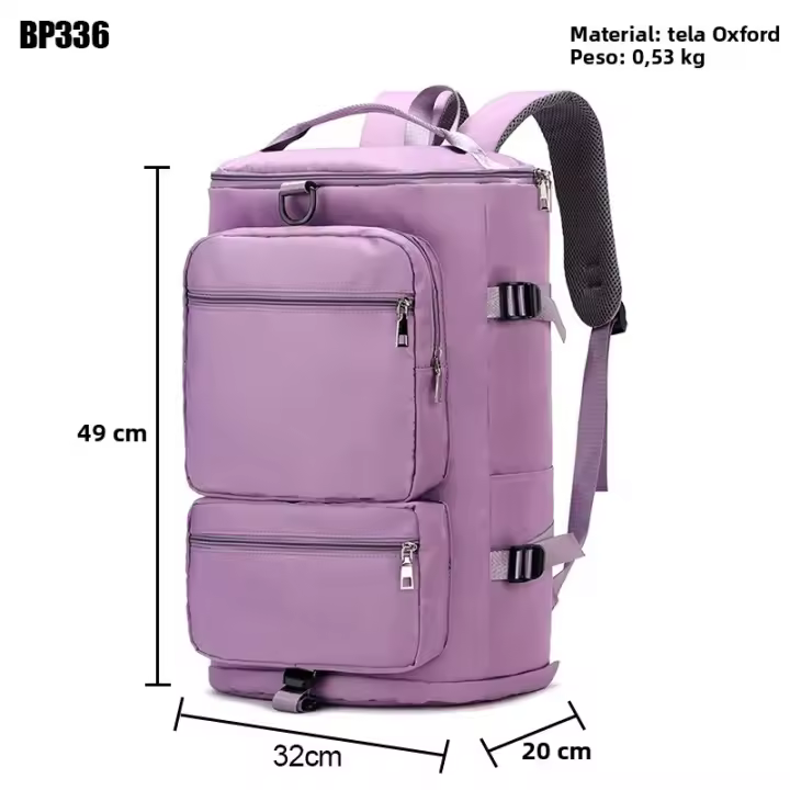 IKE MARTI 1 Mochila de viaje de hombro para mujer de gran capacidad con cremallera para deportes y yoga de fin de semana - 1