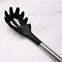 Juego De Utensilios De Cocina Ecológicos De Silicona No Adherente Con Mango De Acero Inoxidable Espátula Mezclador Para Huevo Y Cocina - details 6