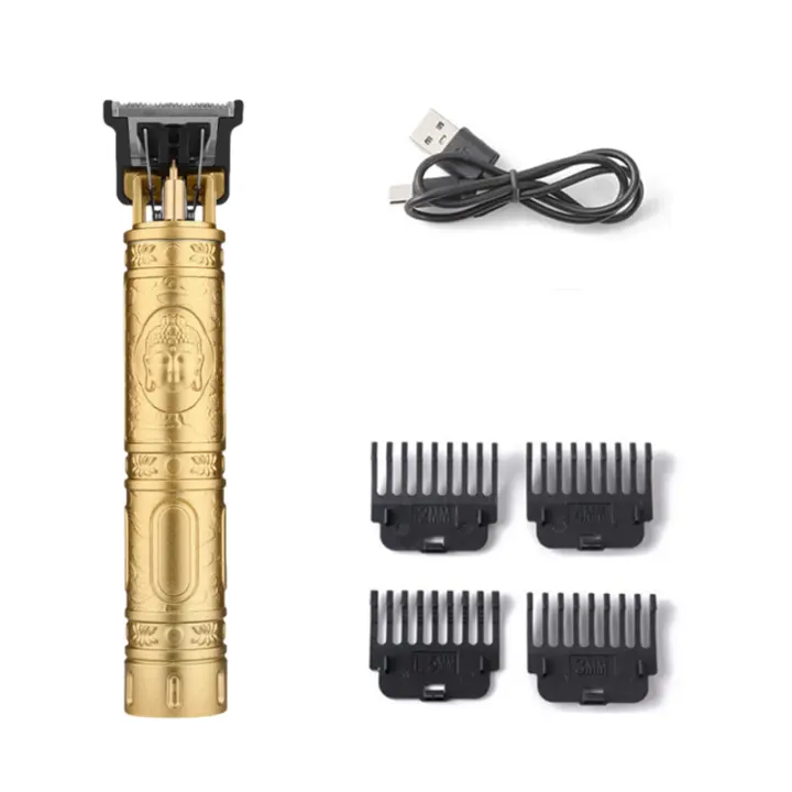 Cortacabello Eléctrico T9 Nueva Máquina De Afeitar Para Cabello Profesional Con Cabeza De Carving Cuchilla De Acero Inoxidable Para Corte Rápido Y Seco - 1