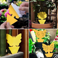 40Pcs Trampas De Insectos No Tóxicas Y Sin Olor Para Moscas De La Fruta Pegajosas Para Plantas Del Jardín Y La Cocina PP Forma Diversa Tamaño 5.31x3.27x1.18inch - details 1