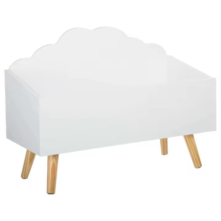 Baúl Infantil Atmosphera Nube Blanco - 58x28x45,5cm - Decoración y Organización de Juguetes - 1