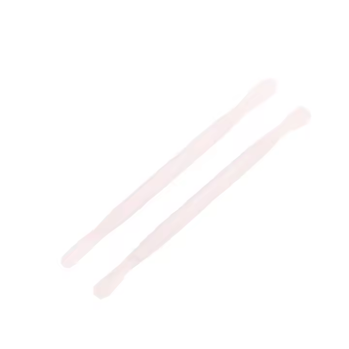 2pcs Herramienta De Cuidado De Uñas Y Pies Plástica Reutilizable Con Doble Final Para Eliminar Cutículas Y Piel Muerta En Manicura Y Pedicura - 1