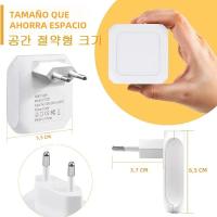 Lámpara LED Mini De Noche Plug in Dimmable Energía Ahorro Válvula Cuadrada Luz Bajo Gabinete Cocina Sala De Estar Aislar WC - details 1