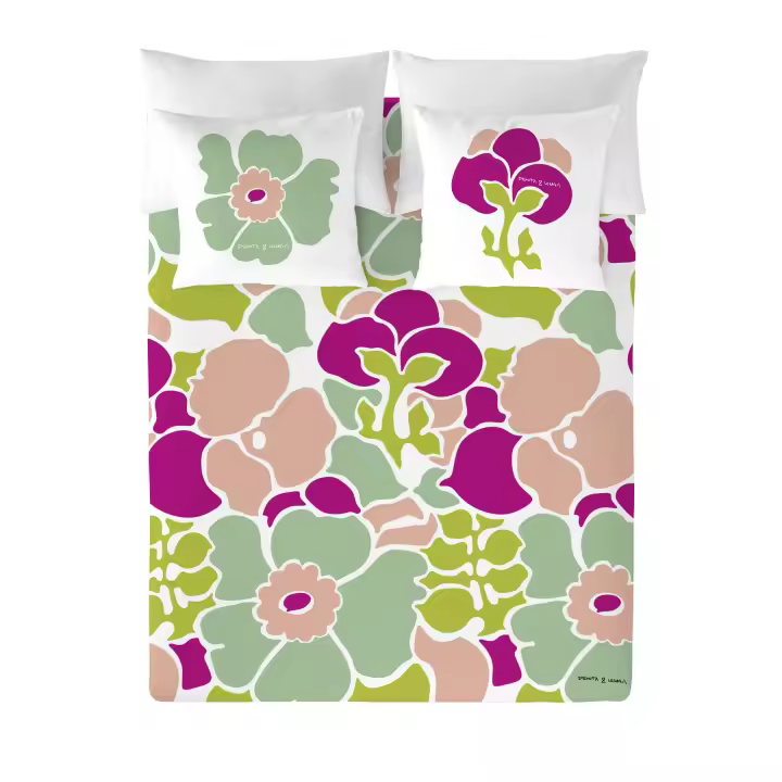 FUNDA NÓRDICA 100% ALGODÓN ANEMONA COLOR DEVOTA & LOMBA FABRICADO EN ESPAÑA - 1