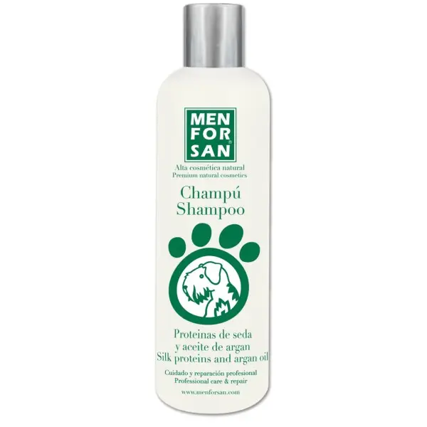 MENFORSAN CHAMPU PROTEINAS DE SEDA Y ACEITE DE ARGAN 300 ML - 1