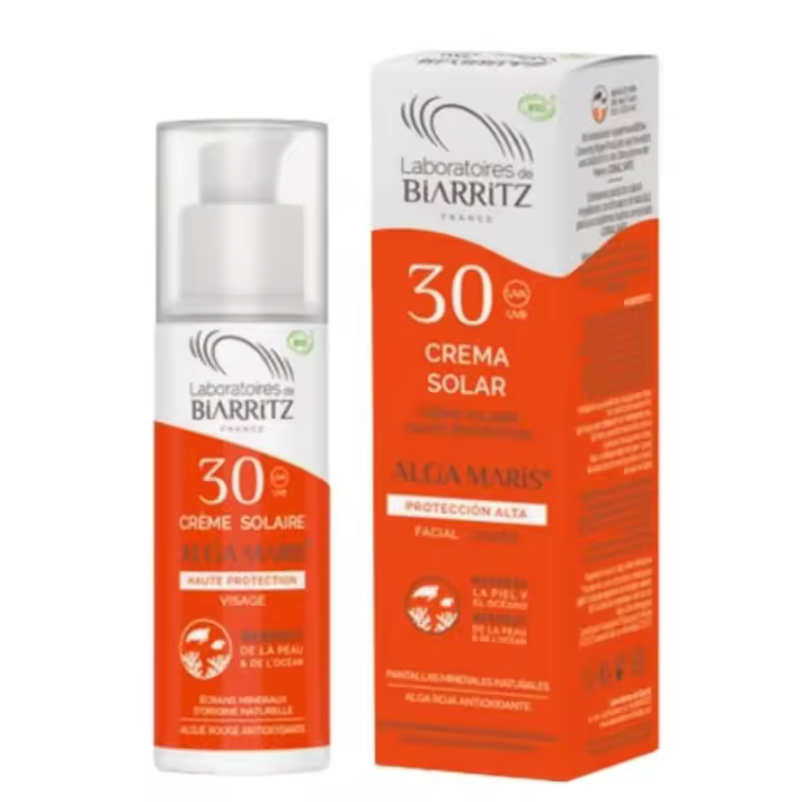Crema Solar Facial SPF30 Bio 50ml Biarritz - 1