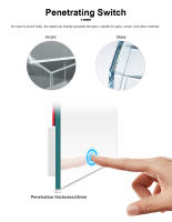Espejo De Maquillaje Con Interruptor Táctil Luz LED COB Dimmable 12V Para Dormitorio Baño Mesa De Vestir Iluminación De Fondo - details 5