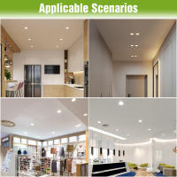 Lámpara De Techo Redonda LED Intalada En Recessed 5W 10W 15W 20W 25W Luz De Punto Para Interior 6000K Blanco Frío AC220V Para Sala De Estar Y Dormitorio - details 13