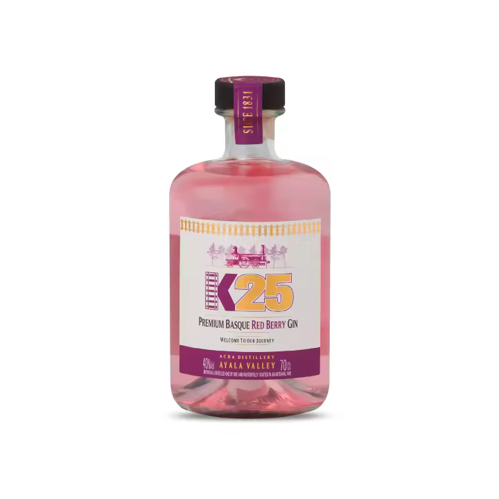 Destileria  ACHA - Ginebra K 25 ROSA  PREMIUM BASQUE RED BERRY GIN - 1