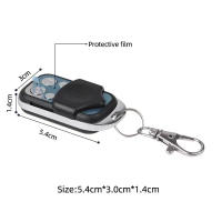 Control Remoto De Puerta De Garaje Electrónica 433MHZ Duplicado 5/10PCS Universal Sin Cable 4 Botones Metálico Para Automóviles - details 8