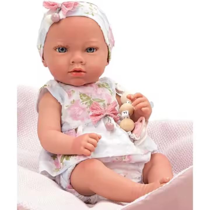 Muñeca Bebé Reborn Inma Rosa con Manta - cuerpo de vinyl de Arias- Arias - 1
