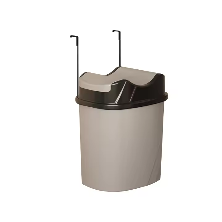 Papelera lateral. Colgable. Negro. 5L. - 1