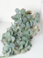 Eucalipto Rattan Plantas Artificiales Vine Hoja Verde Seda Ivy Colgante Para Decoración De Hogar Boda Fiesta En La Pared - details 5