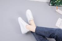 Zapatos Blancos Pequeños Para Mujer 2023 Otoño Bordados De Rosa Suela Gruesa Cuero Casual Estudiantes Zapatos Plataforma - details 15