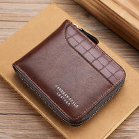 Cartera De Cuero Para Hombre Lujo Monedero Con Bolsillo Para Monedas Y Tarjetas Cierre De Cremallera Antirrobo Para Regalos - details 3