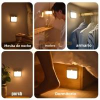 Lámpara Nocturna Inteligente LED Con Sensor De Movimiento Recargable Por Tipo-C Para Pasillos Armarios Cocinas Garage - details 6