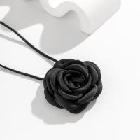 Collar Gargantilla Elegante Con Gran Flor Para Mujer Moda 2023 Cadena Larga De Nudo Joyería En Collar De Cuello - details 13