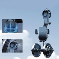 Soporte De Teléfono Móvil Universal Para Coche Montaje En Tablero Con Ventosa Accesorios De Soporte De Teléfono ABS Negro - details 1