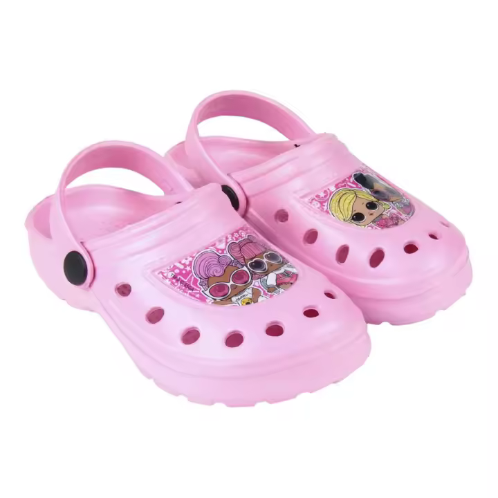 Zuecos Lol Rosa Niña - Cómodos y de Moda - 1
