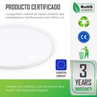 HYBEC - Downlight LED Techo Superficie, Lámpara de Techo, Lampara Baño,  (Pack 2) - details 2
