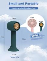 Mini Ventilador de Mano con Aromaterapia, Portátil, Recargable USB 2000aMh, 3 Velocidades, Ideal para Viajes, Maquillaje y Enfriamiento Personal al Aire Libre - details 3