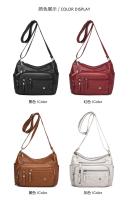 Bolso Bandolera De Cuero Suave Para Mujer 2024 Casual Con Múltiples Bolsillos Retro Bolso De Mano Para Damas Bolsos De Hombro - details 5