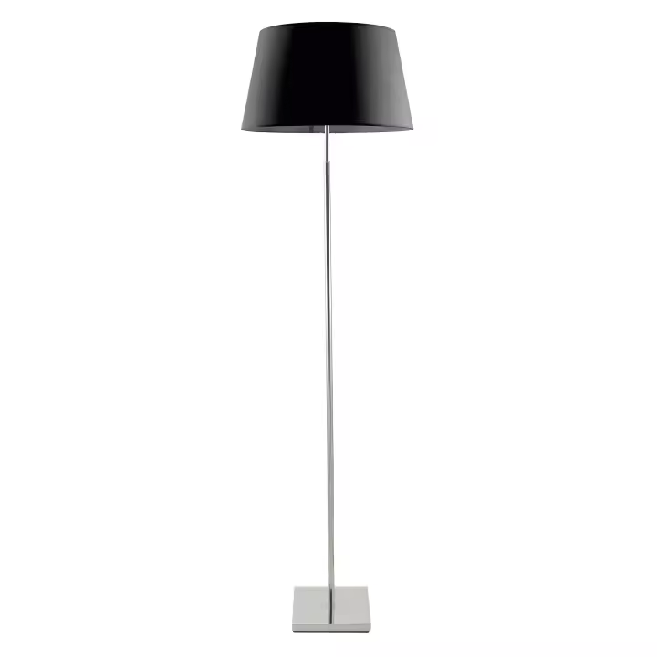 Novolux Lighting - Lámpara de pie- FIRENZE, uso interior, E27, 60W, niquel satinado, IP20, on/off, algodón, interior - 1