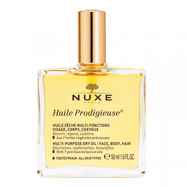 NUXE - Huile Prodigieuse Aceite Seco para Nutrir y Reparar Rostro, Cuerpo y Cabello - 1