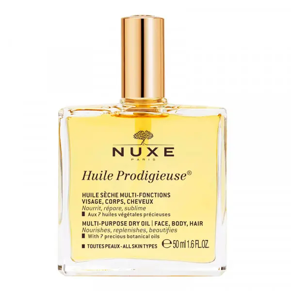 NUXE - Huile Prodigieuse Aceite Seco para Nutrir y Reparar Rostro, Cuerpo y Cabello - 1