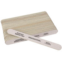 100pcs Archos De Uñas De Madera Profesionales Para Arte De Uñas Y Peluquería 180/240 Lados Doble Para Manicura Y Pedicura UV Gel Tips - details 5