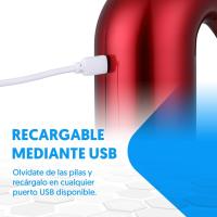 Decantador eléctrico, decantador portátil automático, recargable por USB, incluye tubo de silicona y cable de carga USB, filtro y botón de encendido/apagado, batería de 1500 mAh - details 5