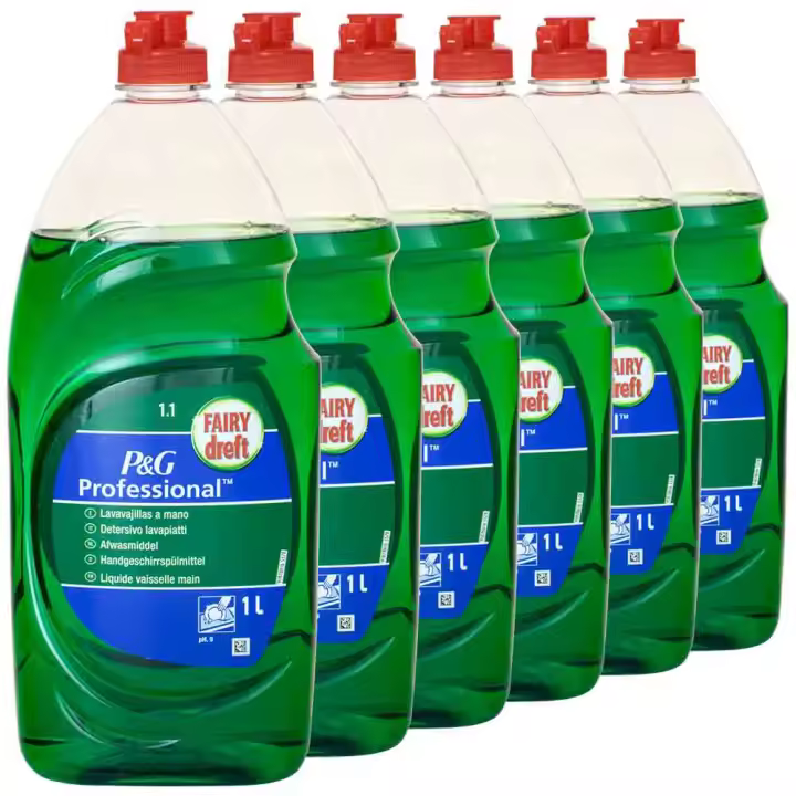 Fairy  Lavavajillas Liquido a Mano, 1.0 L , Con Poder Antigrasa, Limpieza Facil Platos, Ollas Y Sartenes Mas Grasientas - 1