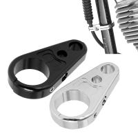Clips Fijos Para Cable De Embrague Y Freno De Manillar De Motocicleta 1" 25mm Para Harley Dyna Sportster XL Cafe Racer - details 0
