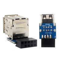 Adaptador De Cabecero De Motherboard Compatible Con Computadora Femenino Cable De Extensión USB2.0 9Pin/10P Accesorios Para Motherboard De Escritorio - details 11
