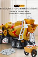 Camión De Mixer De Hidrato De Cal 1:40 Escala Con Luz Y Sonido Función De Retroceso Automática Venta Al Por Menor Para Niños Juguetes De Vehículos De Ingeniería Metal - details 11