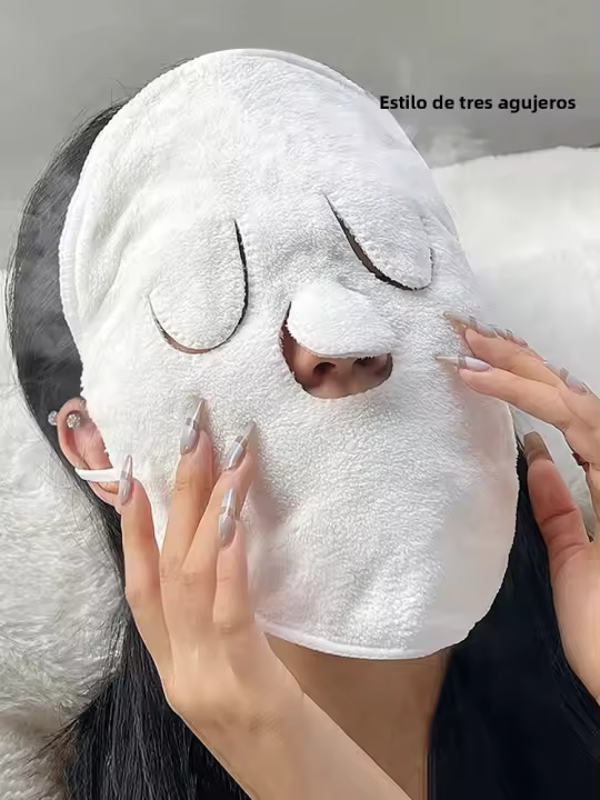 Toalla De Compresión Térmica Para Rostro Amigable Con Piel Sensible Calefacción Por Vapor Compresión Fría Y Caliente Para Irrigación Facial - 1