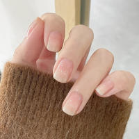 Uñas Postizas Cortas En Rosa Gradient Y2K 24 Piezas Reutilizables De Plástico Para Manicura Artificial Con Tabs De Gel - details 0