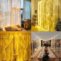Guirnalda De Luces LED Para Ventanas 6x3M/3x3m Con Control Remoto Y Alimentación USB Decoración Navideña Para Hogar Y Jardín - details 10