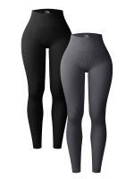 Pantalones De Yoga Para Mujer De Otoño E Invierno Cintura Alta Elasticidad Levantamiento De Caderas Secado Rápido Fitness Sin Costuras - details 7