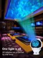 Lámpara De Noche Proyectora Astronauta LED Con Ondas De Agua Regalo Para Amigos Y Niños Válida Para San Valentín Halloween Navidad Decoración De Pared USB Incluido - details 4
