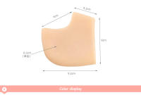 Protector De Talón De Silicona Gel Para Alivio Del Dolor De Fascitis Plantar Y Roturas De La Piel De Los Dedos Del Pie Almohadillas De Talón Cómodas Y Transpirables Para El Cuidado De Los Pies - details 7