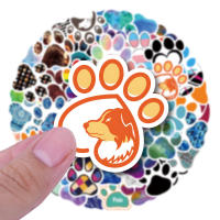 50PCS Pegatinas De Pata De Animal Cartoon Lindo Para Decoración De Computadora Bicicleta Guitarra Muro Colección De Juguetes - details 1