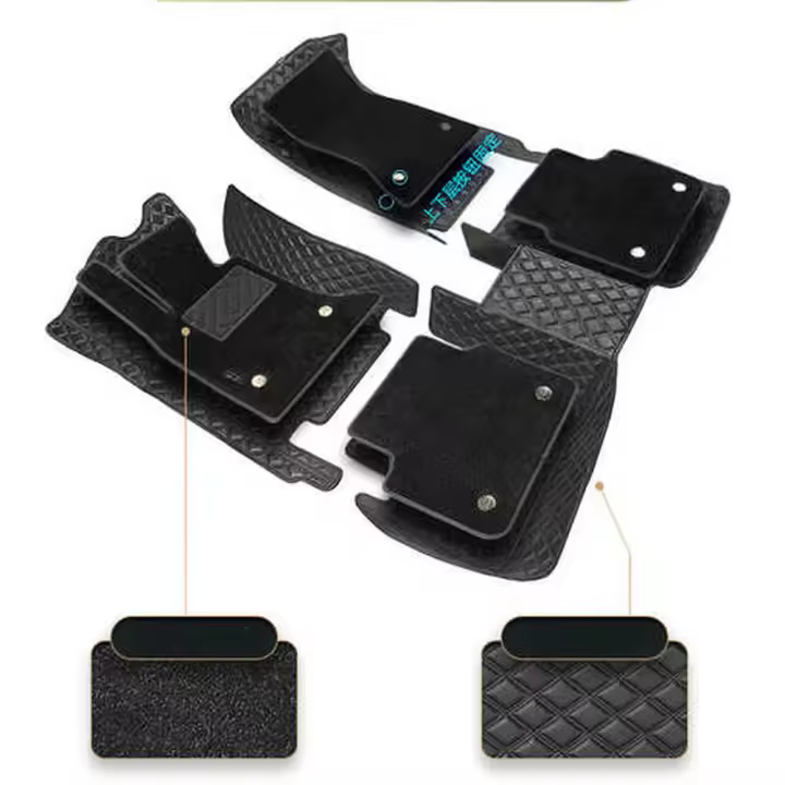 Alfombrillas de cuero personalizadas de doble capa para Mazda 6 2003-2008, alfombrillas para pies, piezas, detalles interiores, accesorios - 1