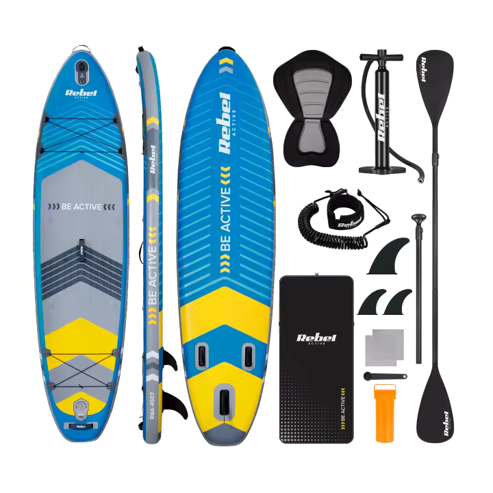 Tabla de SUP inflable con asiento de natación, juego de remos de 335 cm Rebel - 1