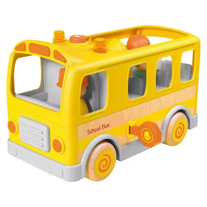 Autobús Amarillo con Ruedas de Madera WB001-P INNOVATOYS - 1