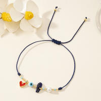 Pulsera De Cobre Con Cuentas De Agua Caída Y Ojos De Concha Joyería De Moda Semi-preciosa Set De Cinco Piezas Para Hombres Y Mujeres - details 5